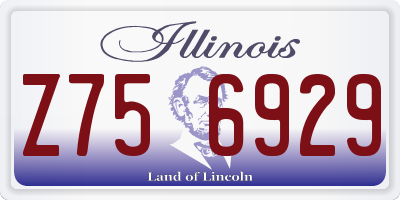 IL license plate Z756929