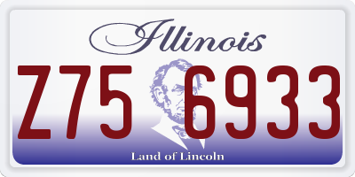 IL license plate Z756933