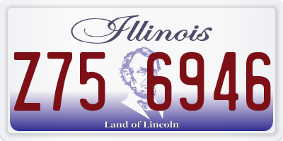 IL license plate Z756946
