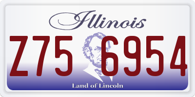 IL license plate Z756954