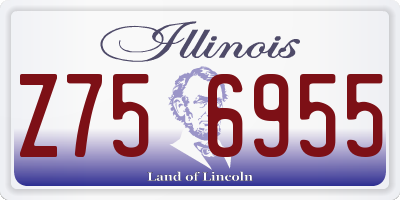 IL license plate Z756955