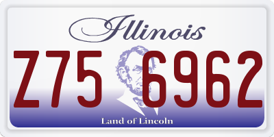 IL license plate Z756962