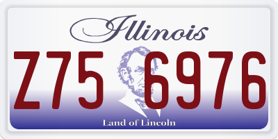 IL license plate Z756976