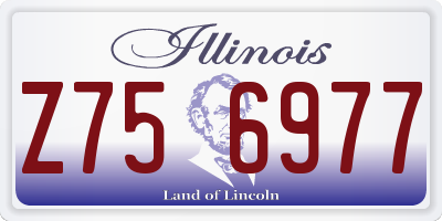 IL license plate Z756977