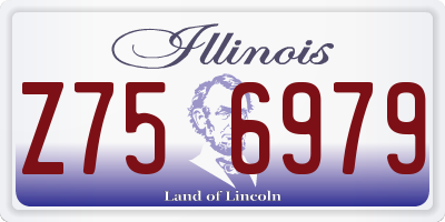 IL license plate Z756979