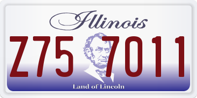 IL license plate Z757011