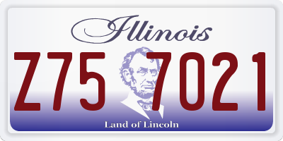 IL license plate Z757021