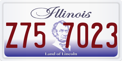 IL license plate Z757023