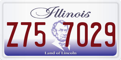 IL license plate Z757029