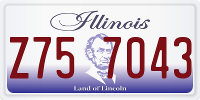 IL license plate Z757043