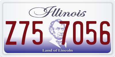 IL license plate Z757056