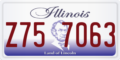 IL license plate Z757063