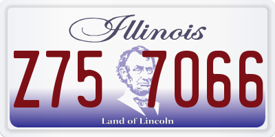 IL license plate Z757066
