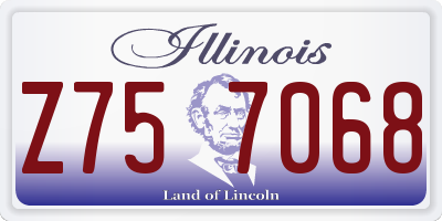 IL license plate Z757068