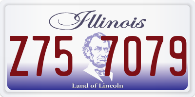 IL license plate Z757079