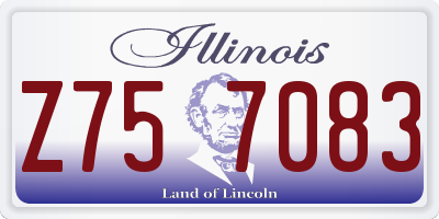IL license plate Z757083