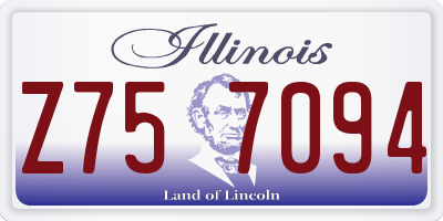 IL license plate Z757094