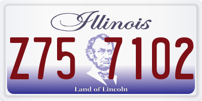 IL license plate Z757102
