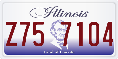 IL license plate Z757104