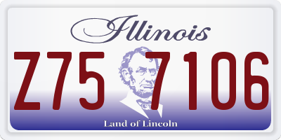 IL license plate Z757106