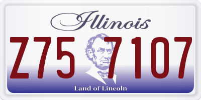 IL license plate Z757107