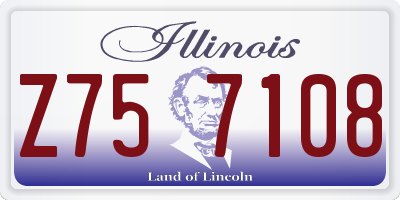 IL license plate Z757108