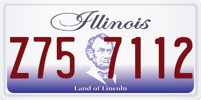 IL license plate Z757112