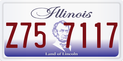 IL license plate Z757117