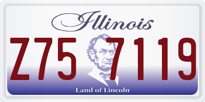 IL license plate Z757119