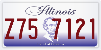 IL license plate Z757121