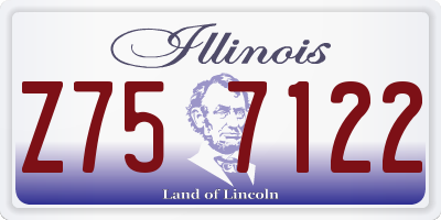 IL license plate Z757122