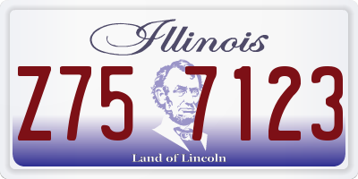 IL license plate Z757123