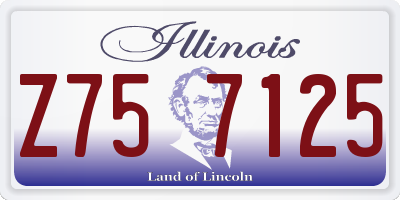 IL license plate Z757125