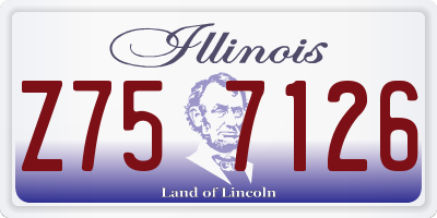 IL license plate Z757126