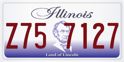 IL license plate Z757127