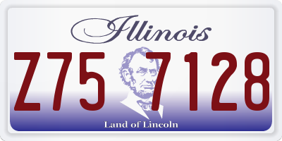 IL license plate Z757128