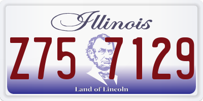 IL license plate Z757129