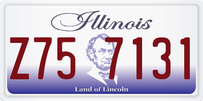 IL license plate Z757131