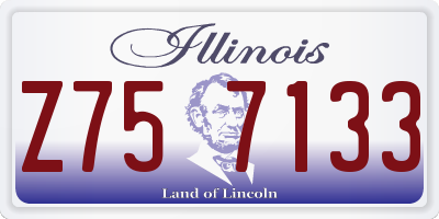 IL license plate Z757133