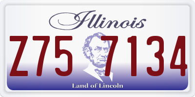 IL license plate Z757134