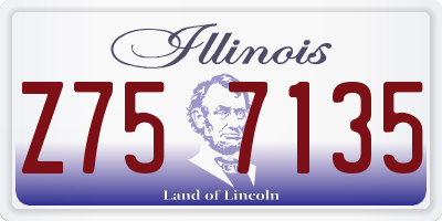 IL license plate Z757135
