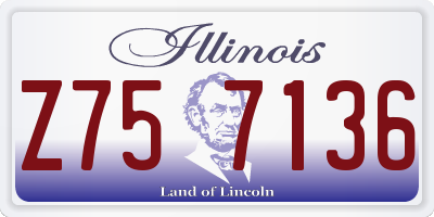 IL license plate Z757136