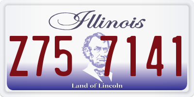 IL license plate Z757141