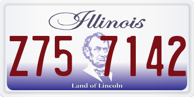 IL license plate Z757142