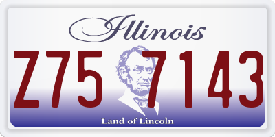 IL license plate Z757143