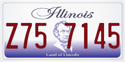 IL license plate Z757145