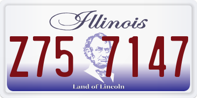 IL license plate Z757147