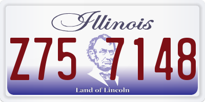 IL license plate Z757148