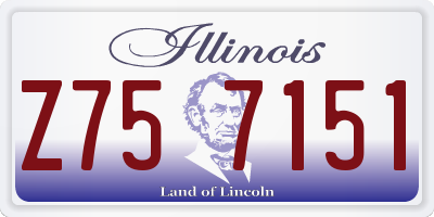 IL license plate Z757151