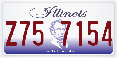 IL license plate Z757154